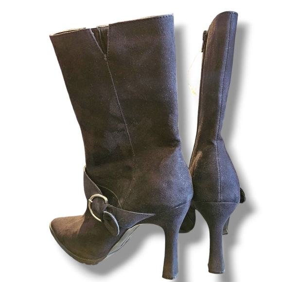 Suede calf high boots - Picture 5 of 9